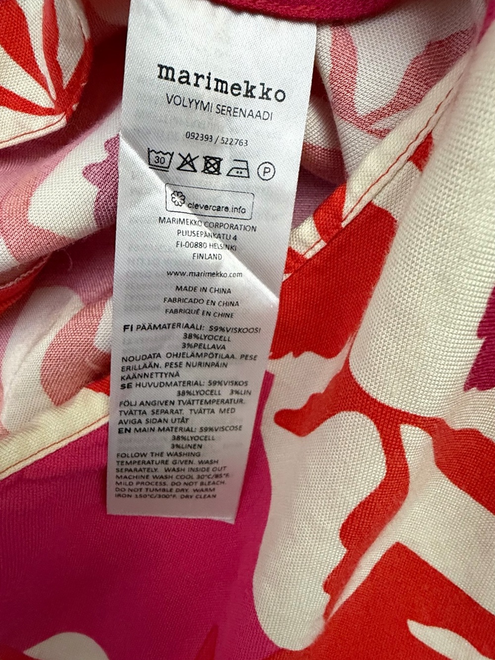Marimekko Anthropologie Volyymi Serenaadi Midi Linen Blend Skirt Size 40 S/M - Picture 5 of 9